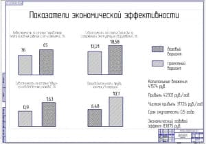 Показатели экономической эффективности проекта (формат А1)