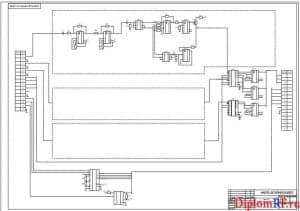 Чертеж схемы электрической принципиальной многоканального газоанализатора СО, CO2, CH4 (формат А1)