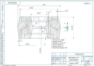 1.	Чертеж заготовки шестерни Z41 (штамповка), А3