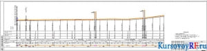 Чертеж продольного профиля трассы газопровода от ПК0 до ПК7+95 наружных систем газоснабжения