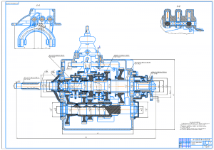 1.	Сборочный чертеж коробки переключения передач А1