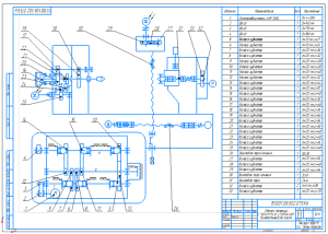 2.	Кинематическая схема станка токарного с программным управлением А1