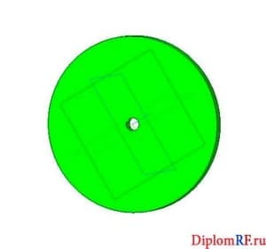 Чертеж 3D модели диска