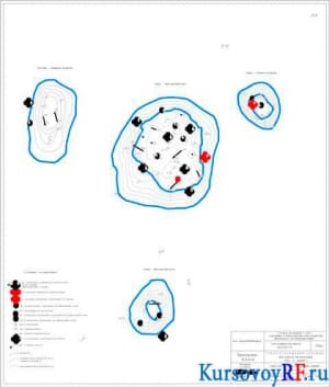 Схема размещения скважин Чикулаевского месторождения, Пласт Т1, вариант 2