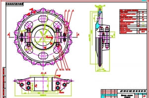 4.	Технический чертеж среднего цепного колеса, А1