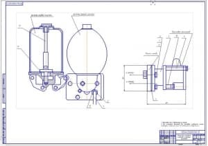 Сборочный чертеж плиты для испытания клапанов и масляных фильтров (ф.А1)