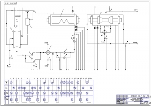 8.	Функциональная схема автоматизации системы охлаждения турбогенератора ТВВ-160, А1