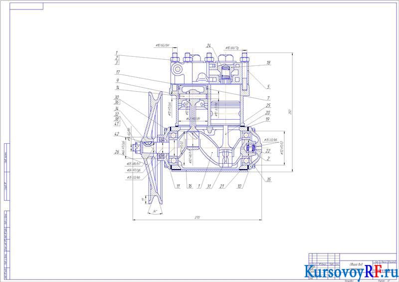 Коленчатый вал компрессора чертеж - 86 фото