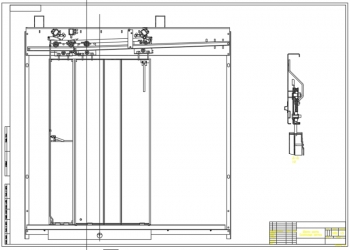 10.	Технический чертеж дверей кабины, А1