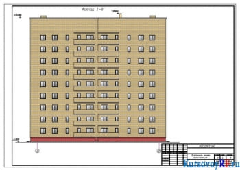 Курсовое проектирование и разработка чертежей 9-этажной рядовой блок-секции