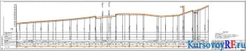 Чертеж продольного профиля трассы газопровода от ПК7+95 до ПК18+64 наружных сетей газоснабжения 