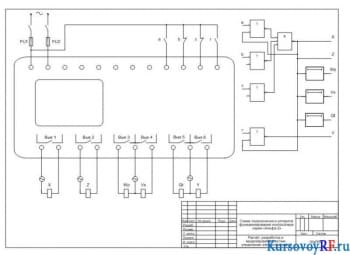 Схема подключения и алгоритм функционирования контроллера серии «Альфа -2»