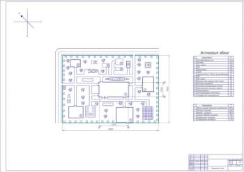 2.	Генеральный план с экспликацией зданий А1