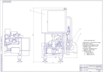 Чертеж общего вида разливно-упаковочного автомата марки ЕLОРАК QММ – 4500 2хА1