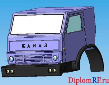 Модель кабины КАМАЗ