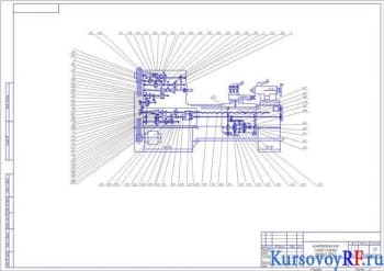 Чертеж кинематическая схема станка модели 1А62