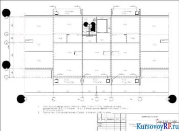 Монтажный план перекрытия типового этажа