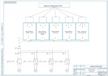 4.	Технический чертеж системы охлаждения с применением крышных кондиционеров, А2