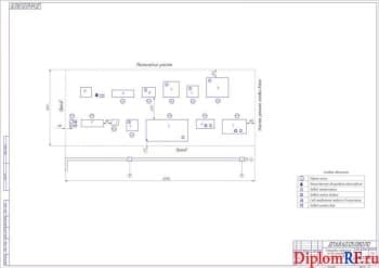 Схема планировка отделения по восстановлению  гильз цилиндров (формат А1)