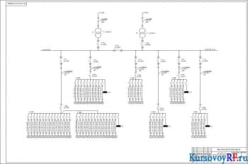 Чертеж однолинейной схемы питания ремонтно – механического цеха концерна «ИНМАШ»