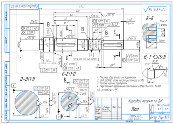 6.	Деталь вал А3