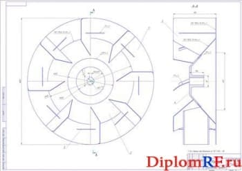 Сборочный чертеж ротора (формат А1)