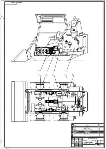 Компоновка моторного отсека (ф.А1)